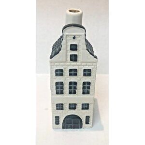 Ceramic house #42 Blue Delft for KLM by BOLS Royal Distilleries Holland empty